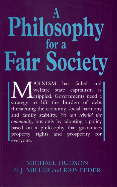 Cover image for book A Philosophy for a Fair Society