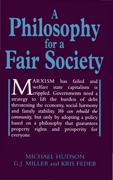 Cover image for book A Philosophy for a Fair Society
