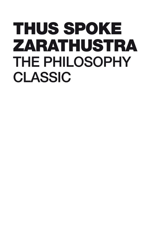 Cover image for book Thus Spoke Zarathustra