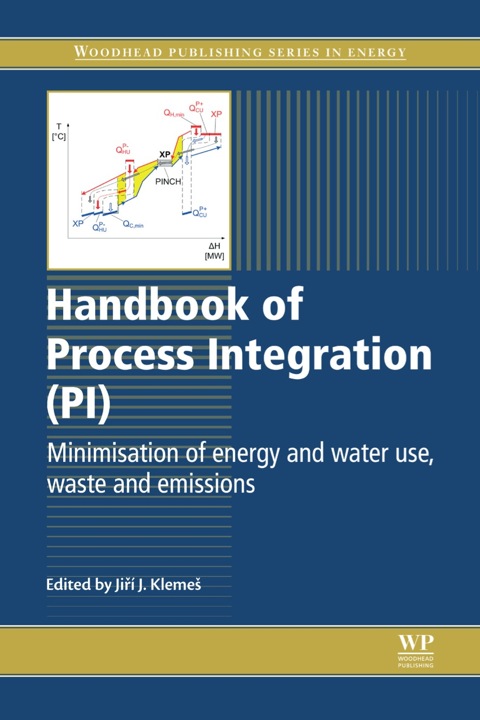 Cover image for book Handbook of Process Integration (PI): Minimisation of Energy and Water Use, Waste and Emissions