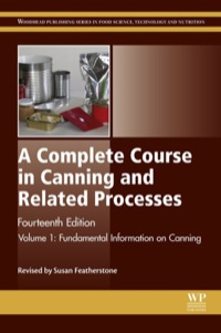 Titelbild: A Complete Course in Canning and Related Processes: Volume 1 Fundemental Information on Canning 14th edition 9780857096777