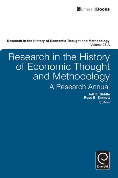 Cover image for book Research in the History of Economic Thought and Methodology