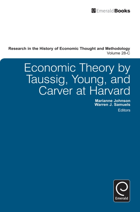Cover image for book Economic Theory by Taussig, Young, and Carver at Harvard