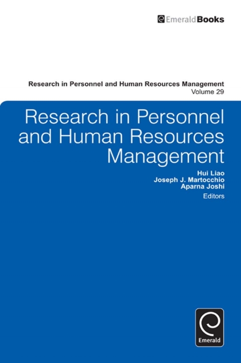 Cover image for book Research in Personnel and Human Resources Management