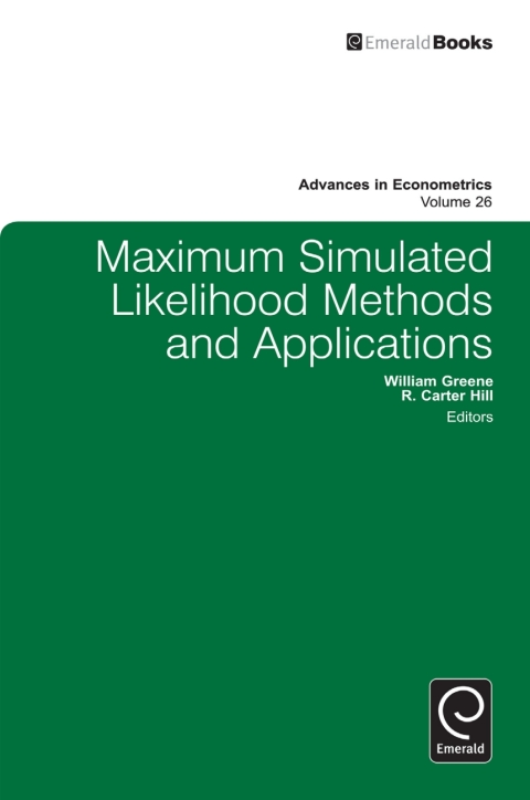 Cover image for book Maximum Simulated Likelihood Methods and Applications