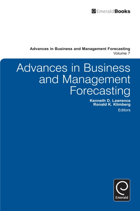 Cover image for book Advances in Business and Management Forecasting
