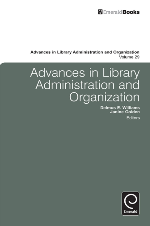 Cover image for book Advances in Library Administration and Organization