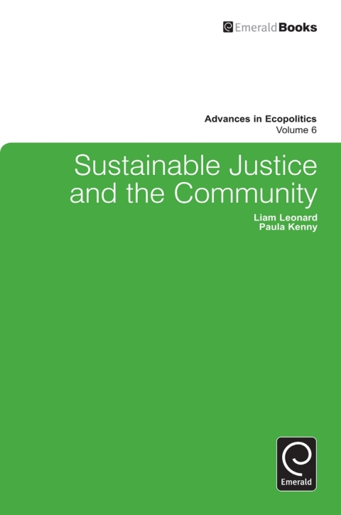 Cover image for book Sustainable Justice and the Community