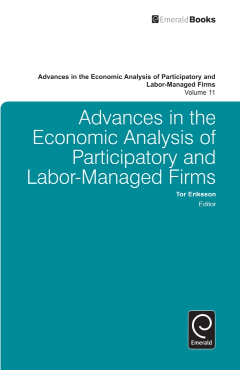 Cover image for book Advances in the Economic Analysis of Participatory and Labor-Managed Firms