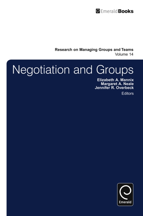 Cover image for book Negotiation in Groups