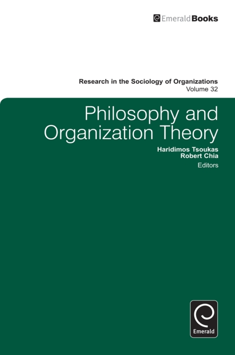 Cover image for book Philosophy and Organization Theory