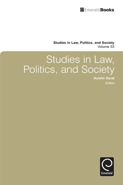 Cover image for book Studies in Law, Politics and Society