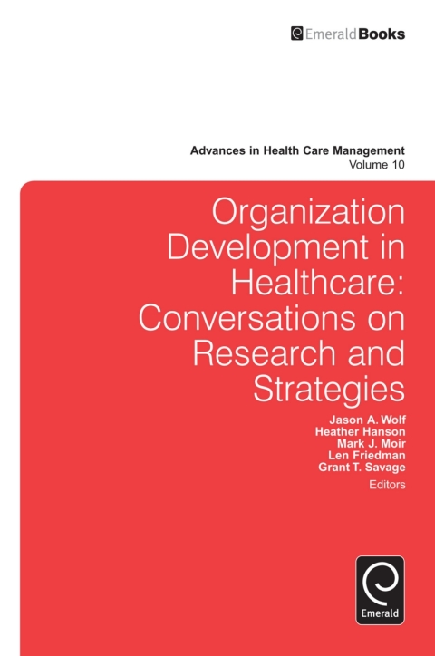 Cover image for book Organization Development in Healthcare