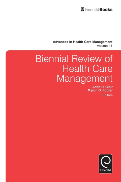 Cover image for book Biennial Review of Health Care Management