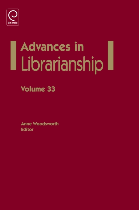 Cover image for book Advances in Librarianship