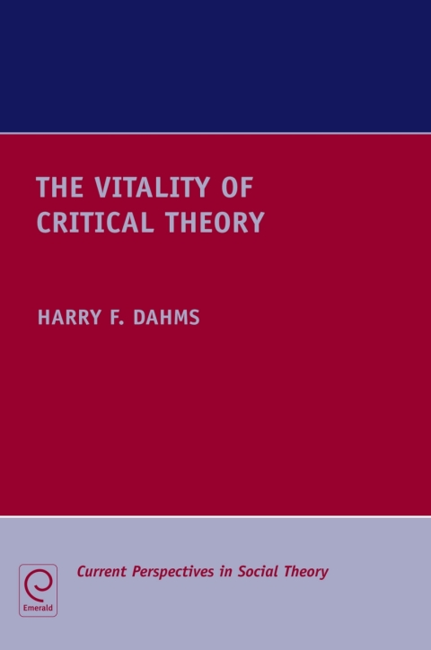 Cover image for book The Vitality of Critical Theory