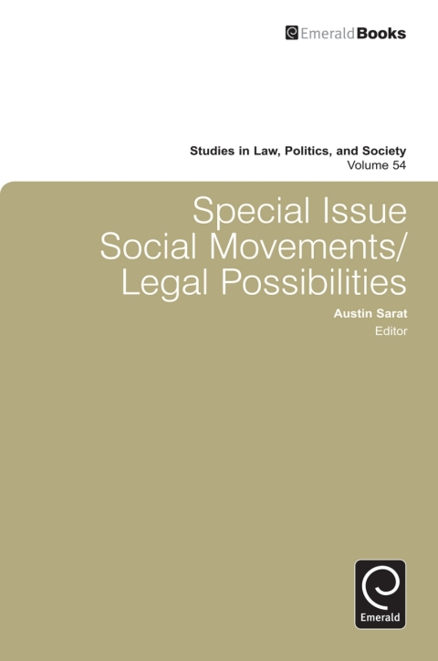 Cover image for book Special Issue: Social Movements/Legal Possibilities