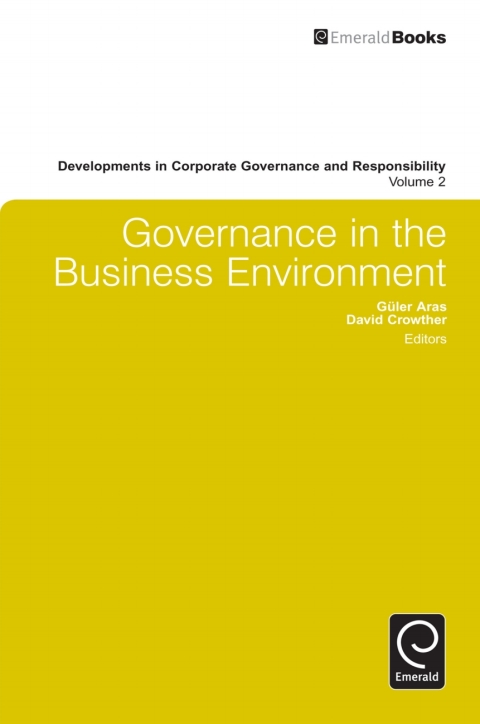 Cover image for book Governance in the Business Environment
