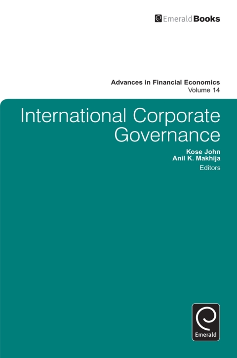 Cover image for book International Corporate Governance