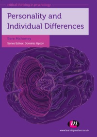 Cover image: Personality and Individual Differences 1st edition 9780857251145