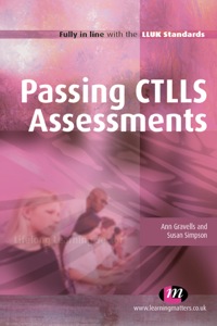 Cover image: Passing CTLLS Assessments 1st edition 9780857253699