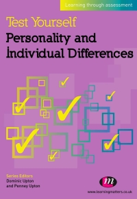 Cover image: Test Yourself: Personality and Individual Differences 1st edition 9780857256614