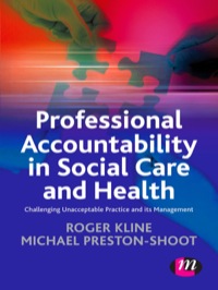 Cover image: Professional Accountability in Social Care and Health 1st edition 9780857256898