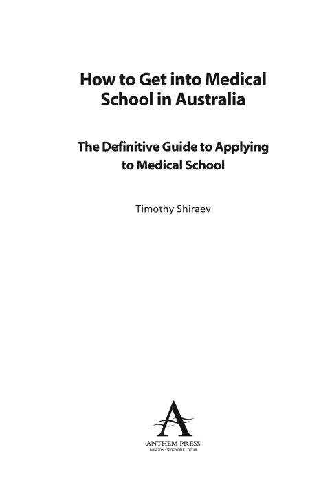 Cover image for book How to Get Into Medical School in Australia