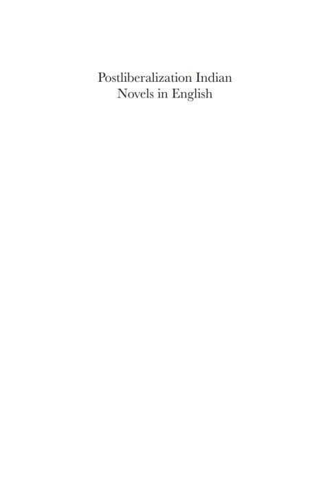 Cover image for book Postliberalization Indian Novels in English