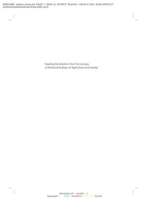 Cover image for book Feeding the World in the 21st Century