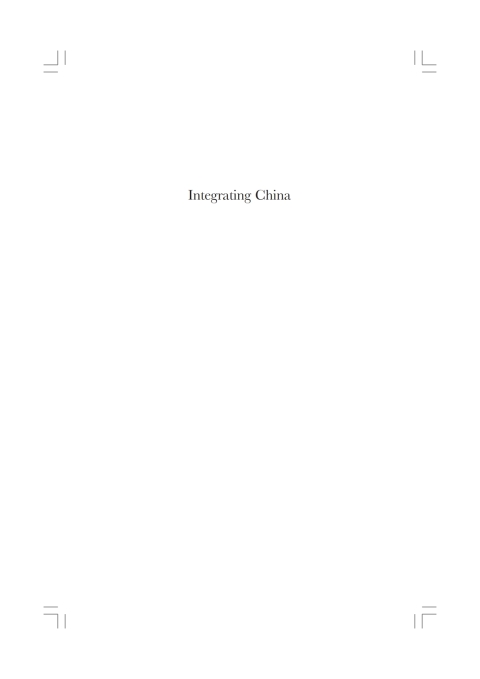 Cover image for book Integrating China