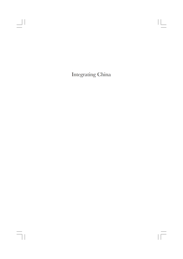 Integrating China