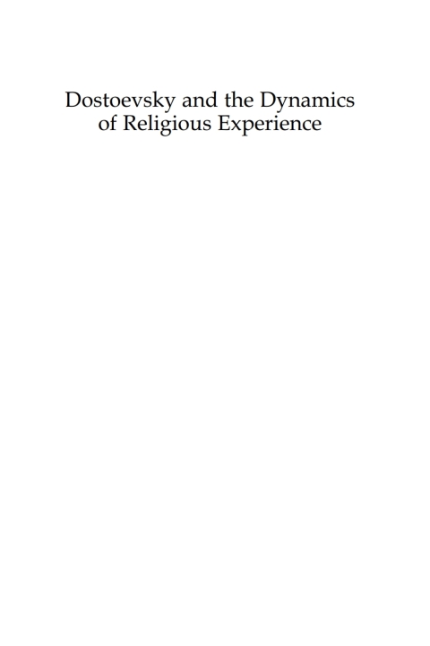 Cover image for book Dostoevsky and the Dynamics of Religious Experience
