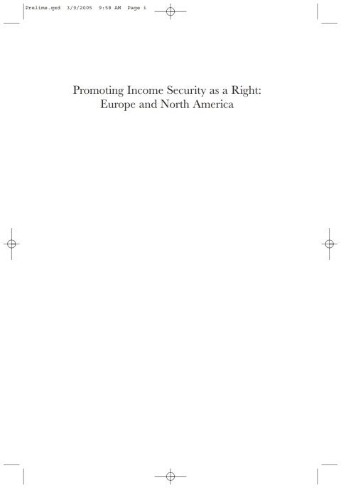 Cover image for book Promoting Income Security as a Right
