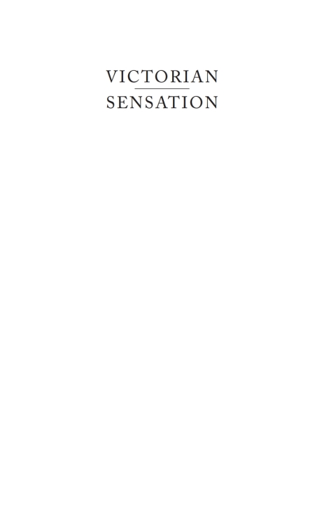 Cover image for book Victorian Sensation