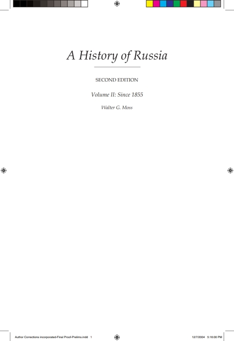 Cover image for book A History Of Russia Volume 2