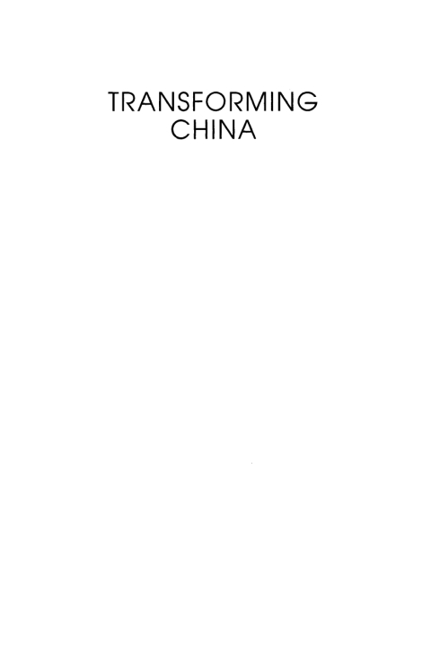 Cover image for book Transforming China