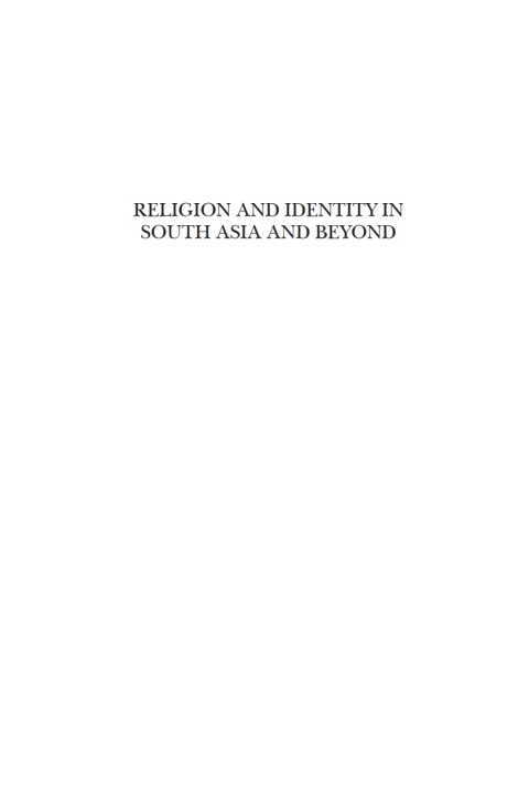 Cover image for book Religion and Identity in South Asia and Beyond