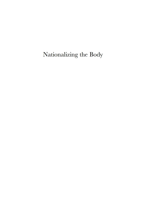 Cover image for book Nationalizing the Body