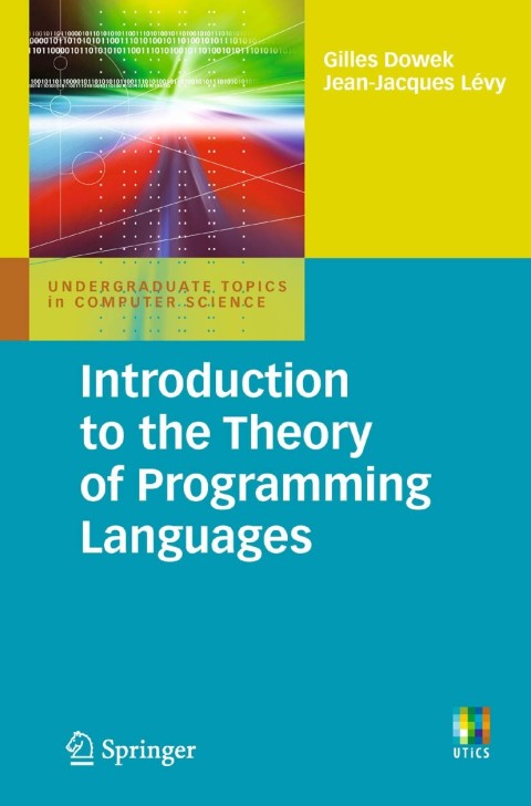 Cover image for book Introduction to the Theory of Programming Languages