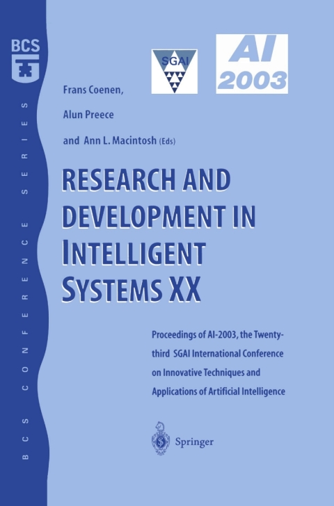 Research and Development in Intelligent Systems XX 