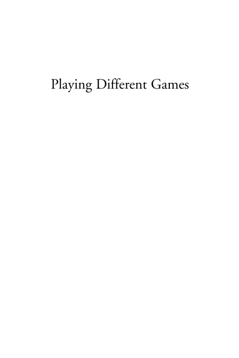 Cover image for book Playing Different Games