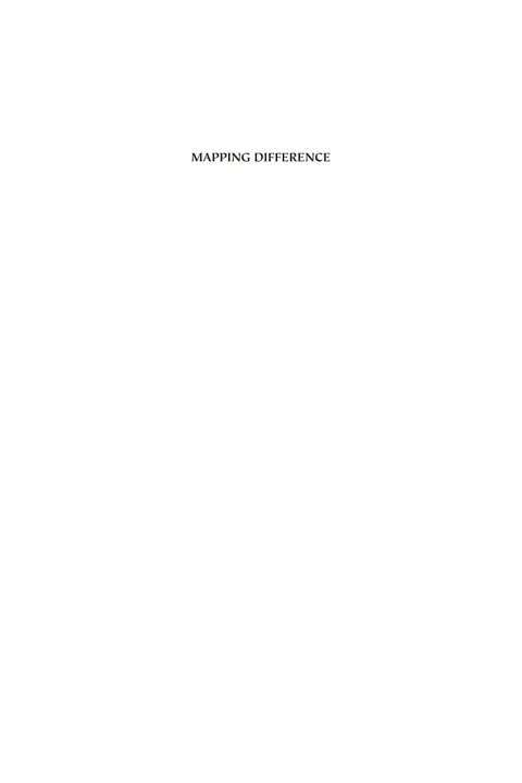 Cover image for book Mapping Difference