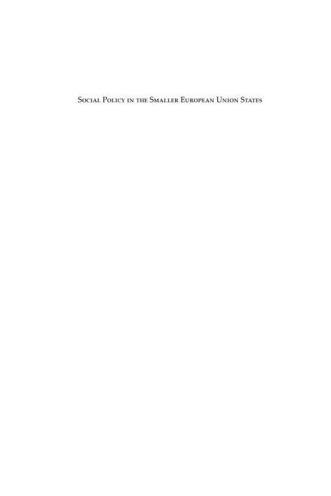 Cover image for book Social Policy in the Smaller European Union States