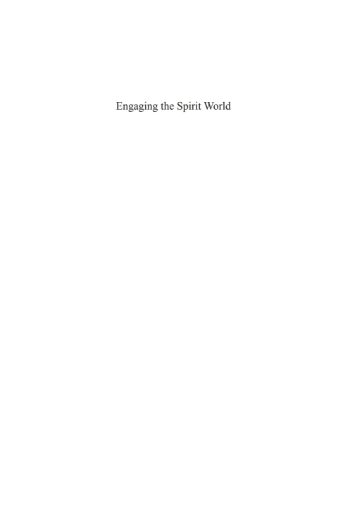 Cover image for book Engaging the Spirit World