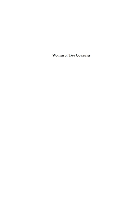 Cover image for book Women of Two Countries