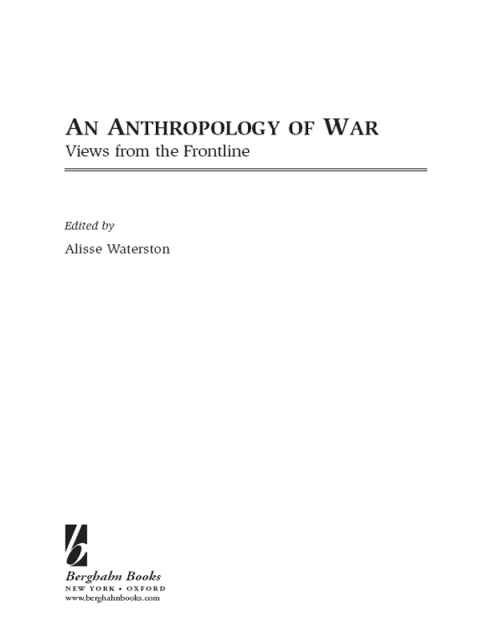 Cover image for book An Anthropology of War