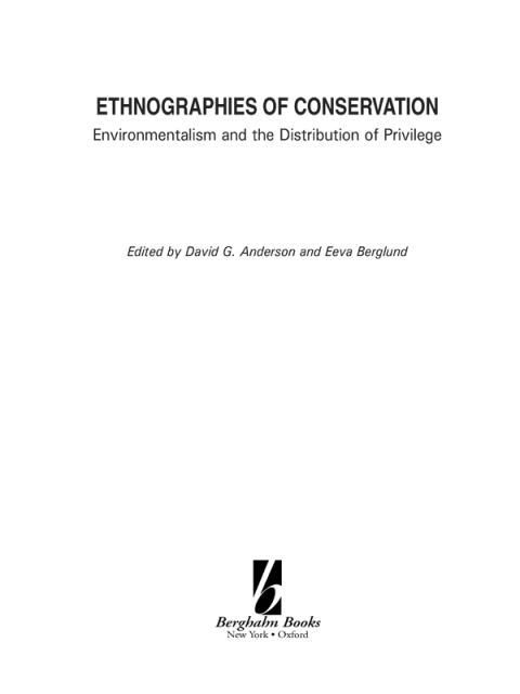 Cover image for book Ethnographies of Conservation