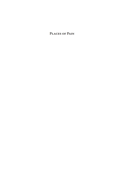 Cover image for book Places of Pain