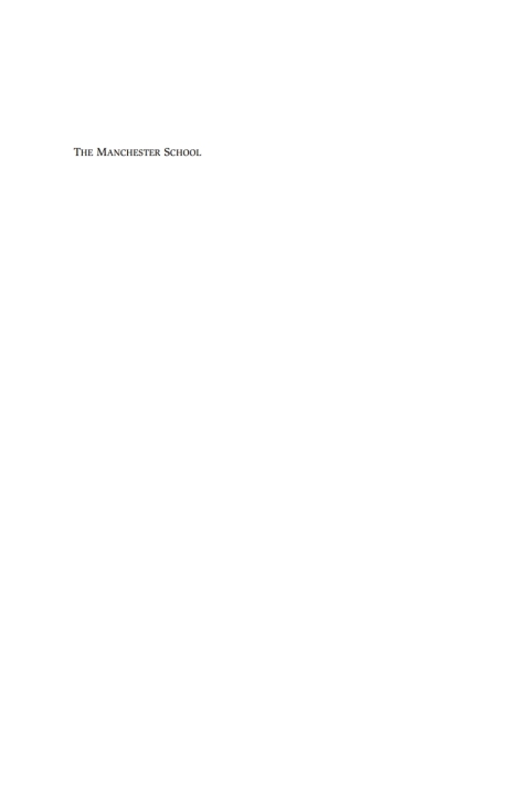 Cover image for book The Manchester School